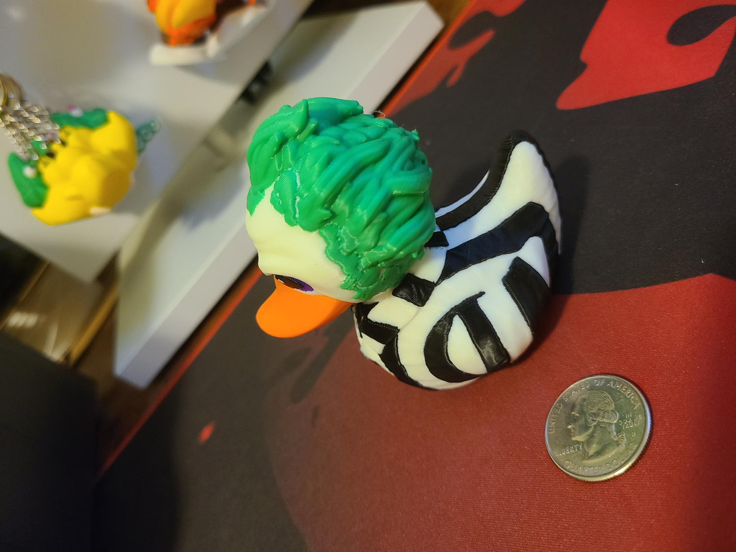 BeetleJuice Duck Tim Burton 3D Printed Mini Small Large Size Jeep Duck Plastic Highly Detailed Halloween Horror