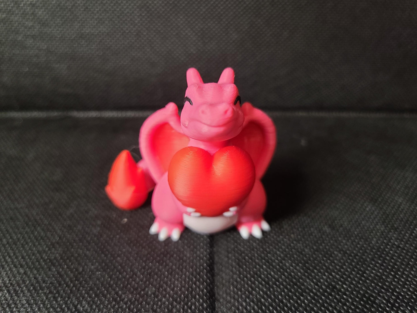 Valentine's Day Rose Heart Love Charmander Figure Fanart Pokemon 3d Printed Retro Holiday Decor