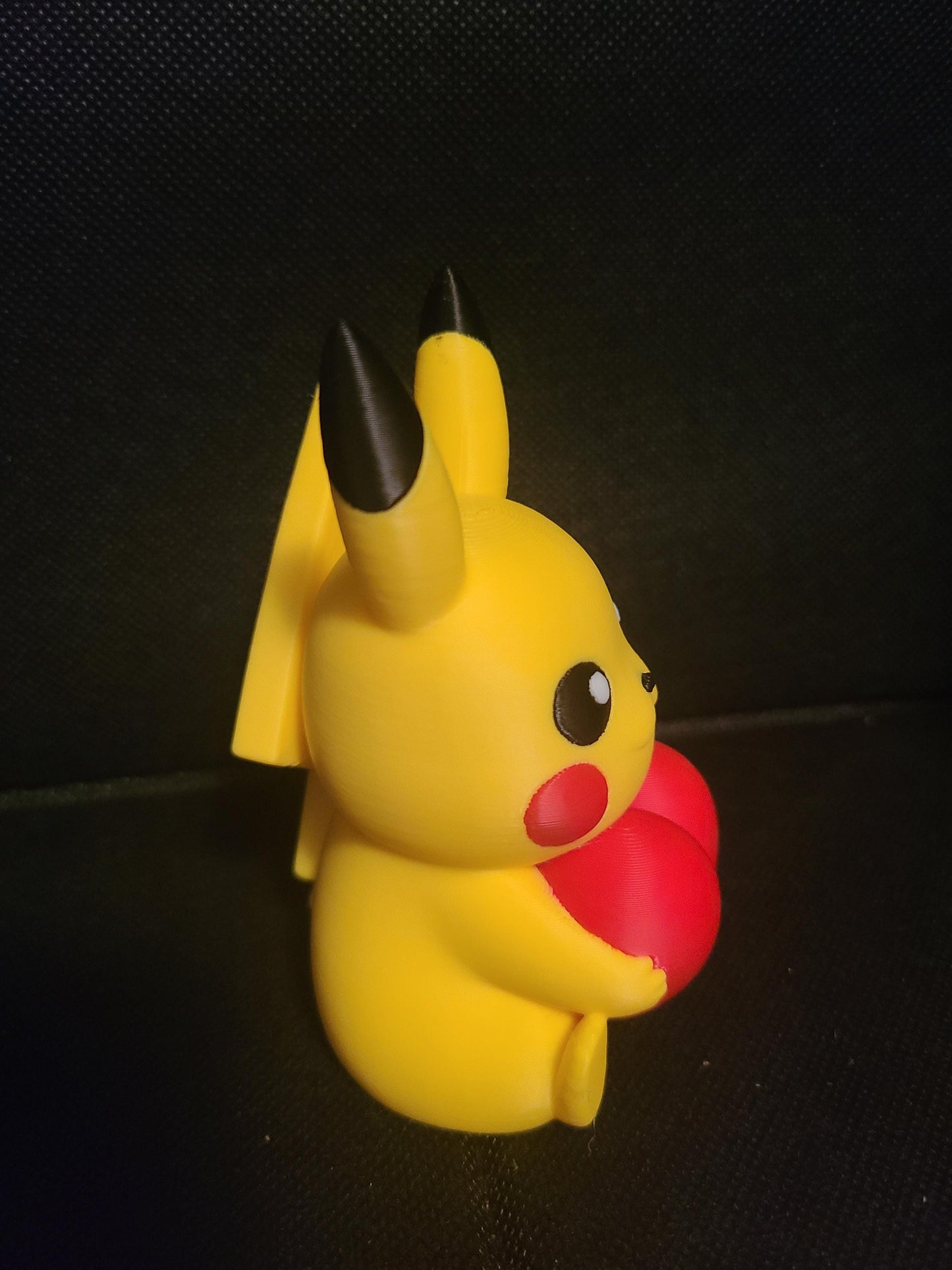 Valentine's Day Rose Heart Love Pikachu Figure Fanart Pokemon 3d Printed Retro Holiday Decor