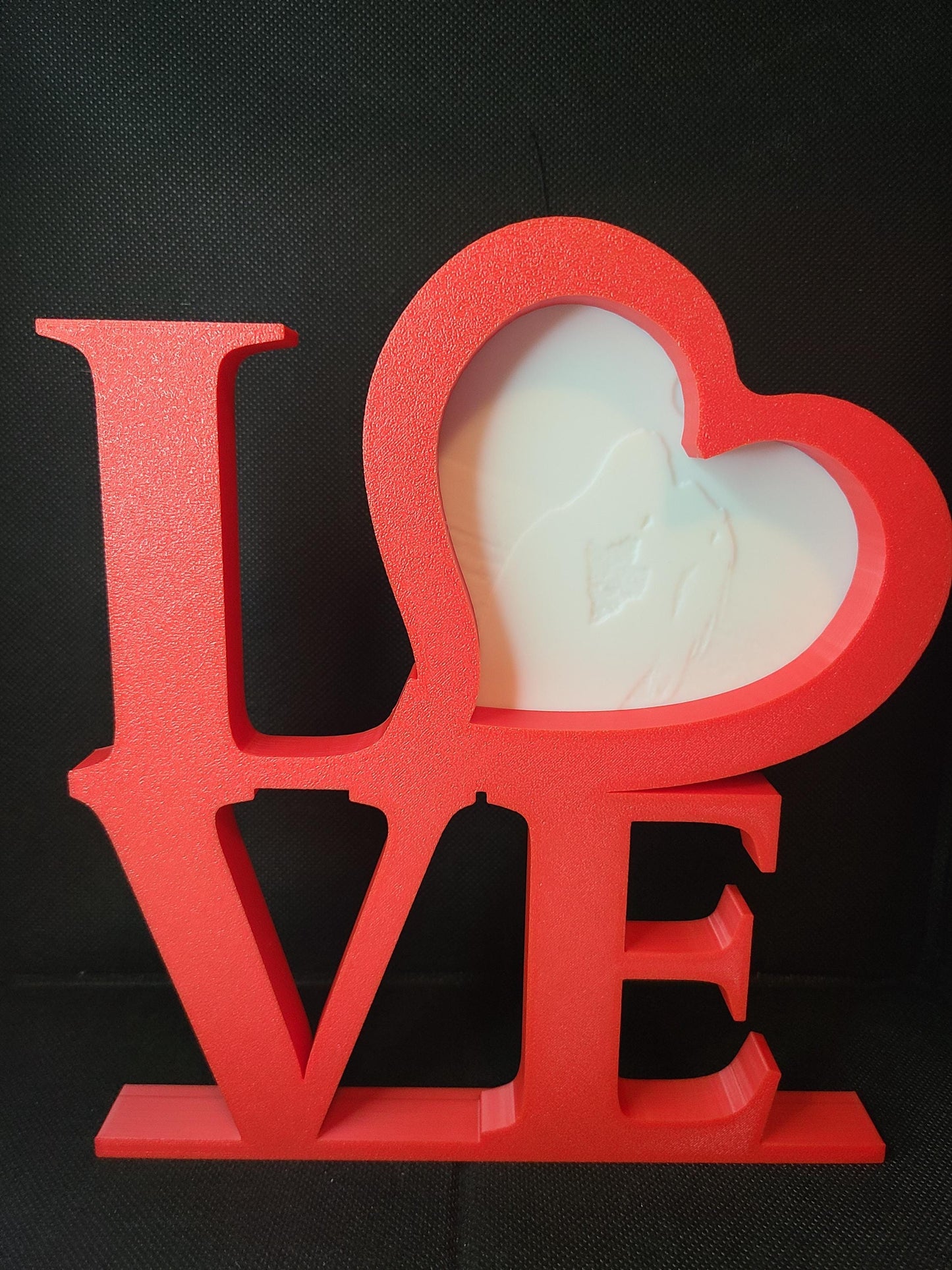 Love Picture Frame Lithophane Customizable Valentines Day Gift