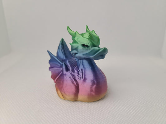 Rainbow Dragon Duck 3D Printed Mini Size Jeep Duck Plastic Highly Detailed Christmas