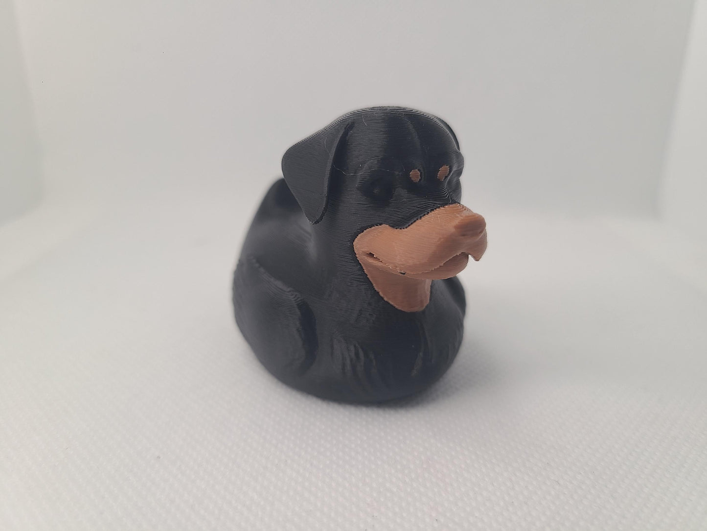 Rottweiler Duck 3D Print Mini Size Dog Cute Caine Gift Pet Animal Puppy Cruise Duck
