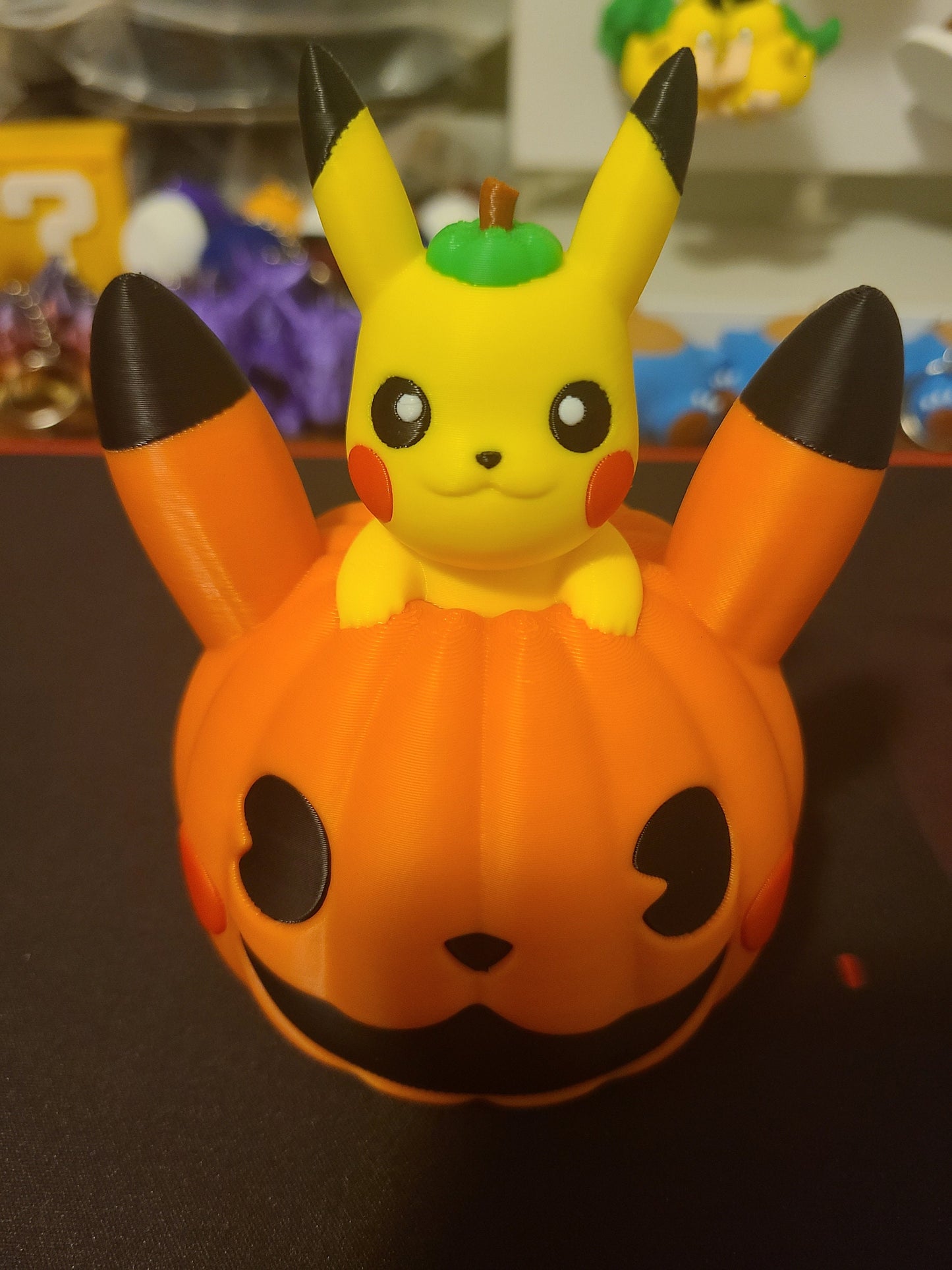 Halloween Pumpkin Pikachu Figure Fanart Pokemon 3d Printed Retro Holiday Decor